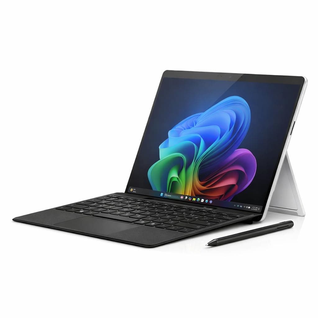 Microsoft Surface Pro 11 Copilot+ PC, Snapdragon X Elite, 32GB RAM, 1TB SSD, 13” 3K 120Hz Touch Display, Windows 11 Pro, Platinum, Keyboard & Slim Pen Included, 2-Year Warranty