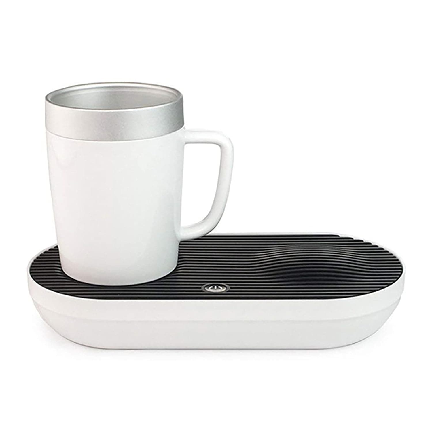 HiInn Cupcooler Fast Smart Heating And Cooling Coaster Heating And Cooling Mark Cup Home Office Portable Refrigeration Cup (Color : White, Size : 380ml)