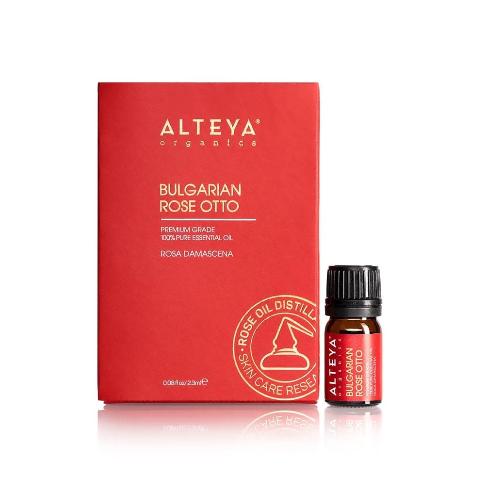 Rose Essential Oil, Pure Bulgarian Otto, 2.3mL Sample Size | 100% Pure Rose Otto Essential Oil from Bulgarian Rosa Damascena for skincare, aromatherapy, and natural perfumery