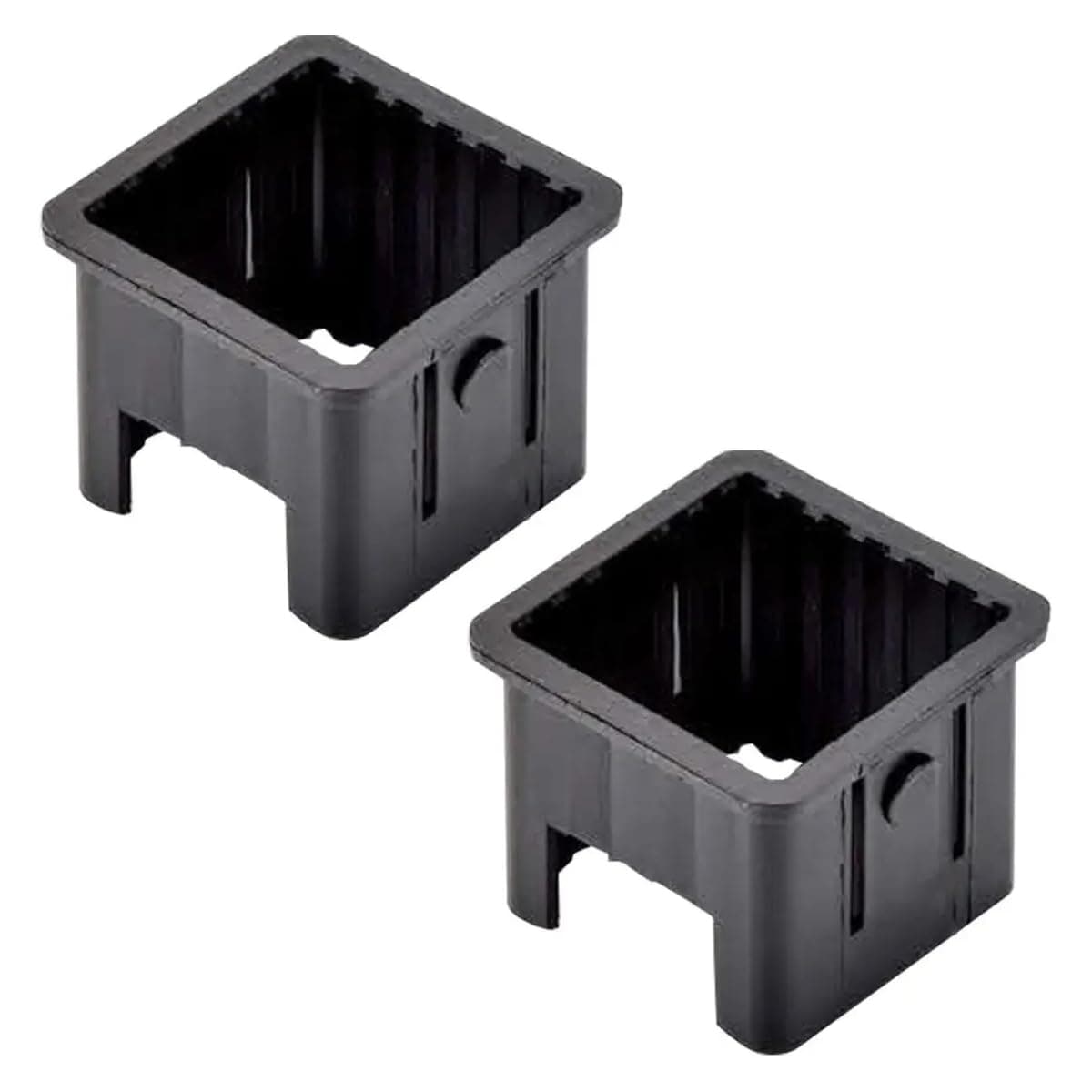 2 Pack Square Tube Inserts Sleeve Converter Edge Length 50mm to 40mm PE Inner Adapter for Glide Tubes Sliding Height Fitness Equipment Training Exercise Machine