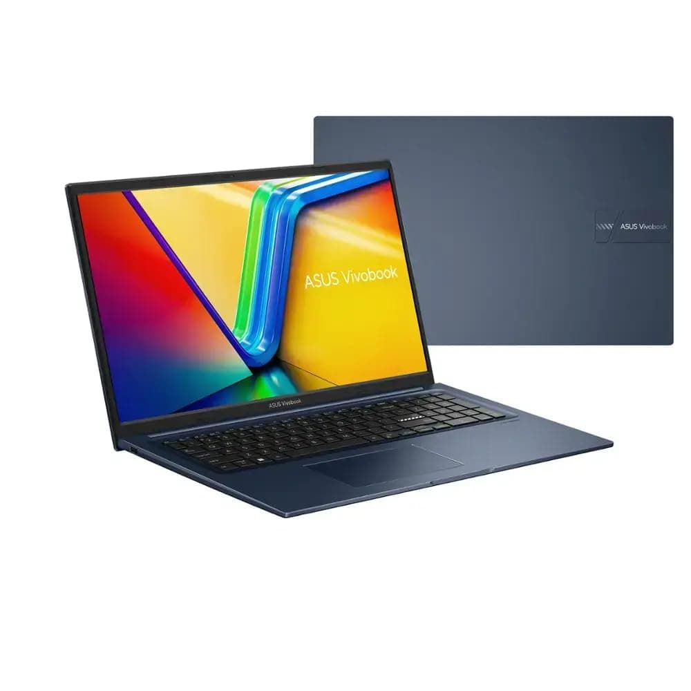 ASUS Vivobook 17.3" FHD Laptop, Intel Core i3-1215U, 8GB Memory, 512GB SSD, Quiet Blue, Windows 11 Home in S Mode, X1704ZA-I38512