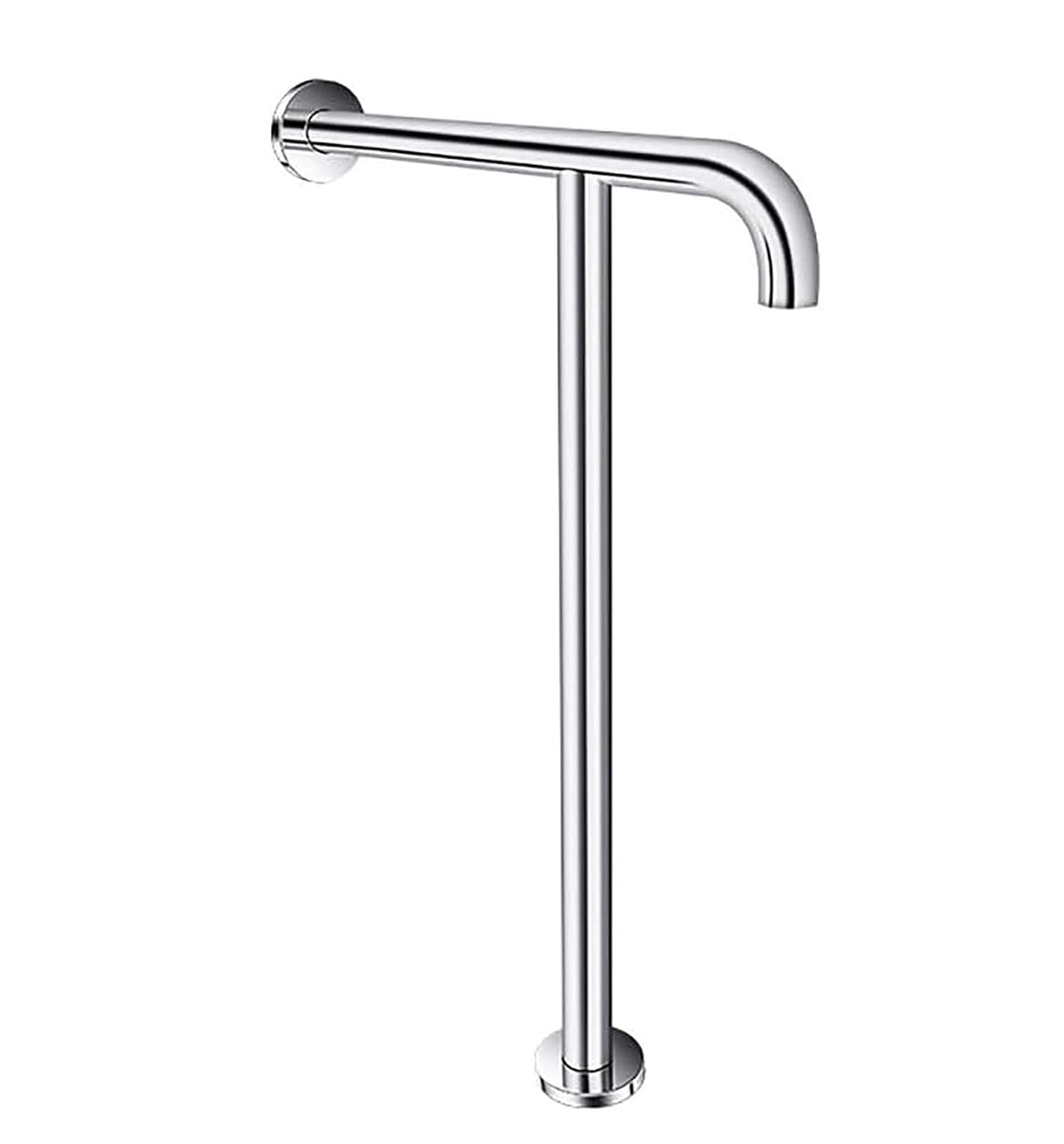 Handicap Grab Bars for Bathroom, Stainless Steel Shower Hand Rail,Toilet Wall Mounted Rail with Leg, Floor to Wall Toilet Grab Bar, for Elderly, Children and Disability