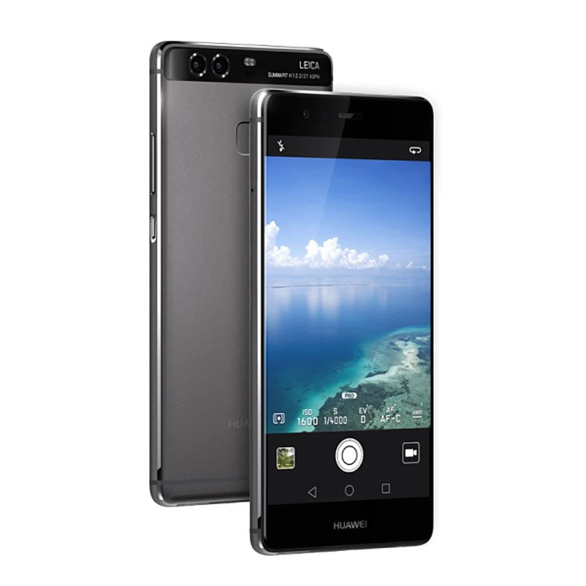 Huawei P9 Dual-SIM 32GB ROM + 3GB RAM Factory Unlocked 4G/LTE Android Smartphone (Titanium Grey) - International Version