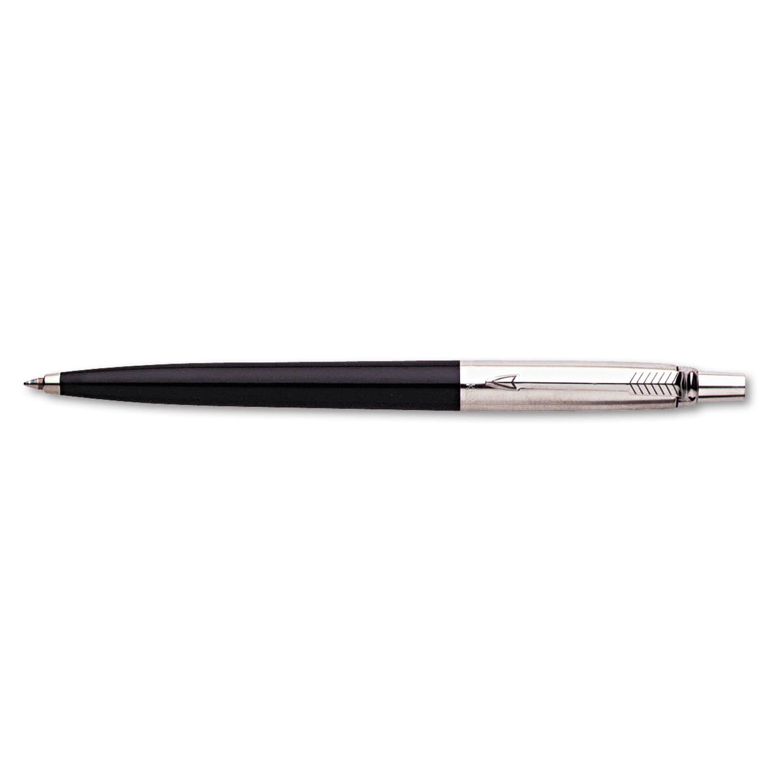 Parker Jotter Ballpoint Pen - Medium Pen Point Type - Black Ink - Assorted Barrel - 1 / Pack