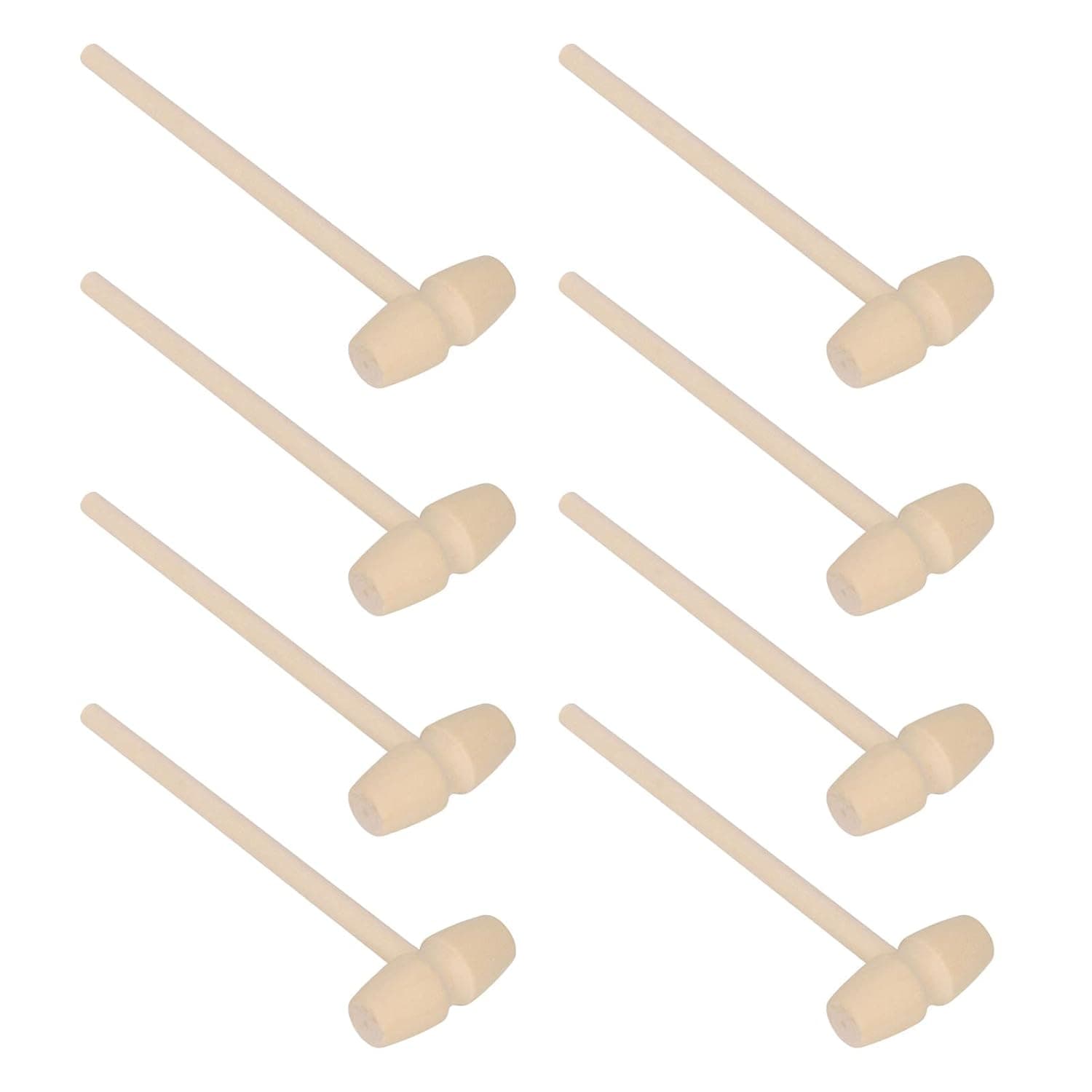 Wooden Hammer, Children's Toy, Durable Crab Hammer for Smashing Chocolate Hearts, Pack of 30 for Children's Party