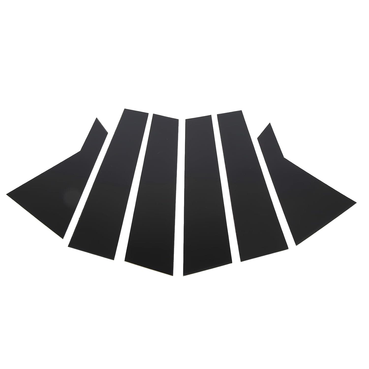 Durable Gloss Black B Pillar Sticker Fit for Kia K3 Forte Cerato, Vehicle Side Pillar Decal Cover, 6PCS, Easy Installation for Car Enthusiasts