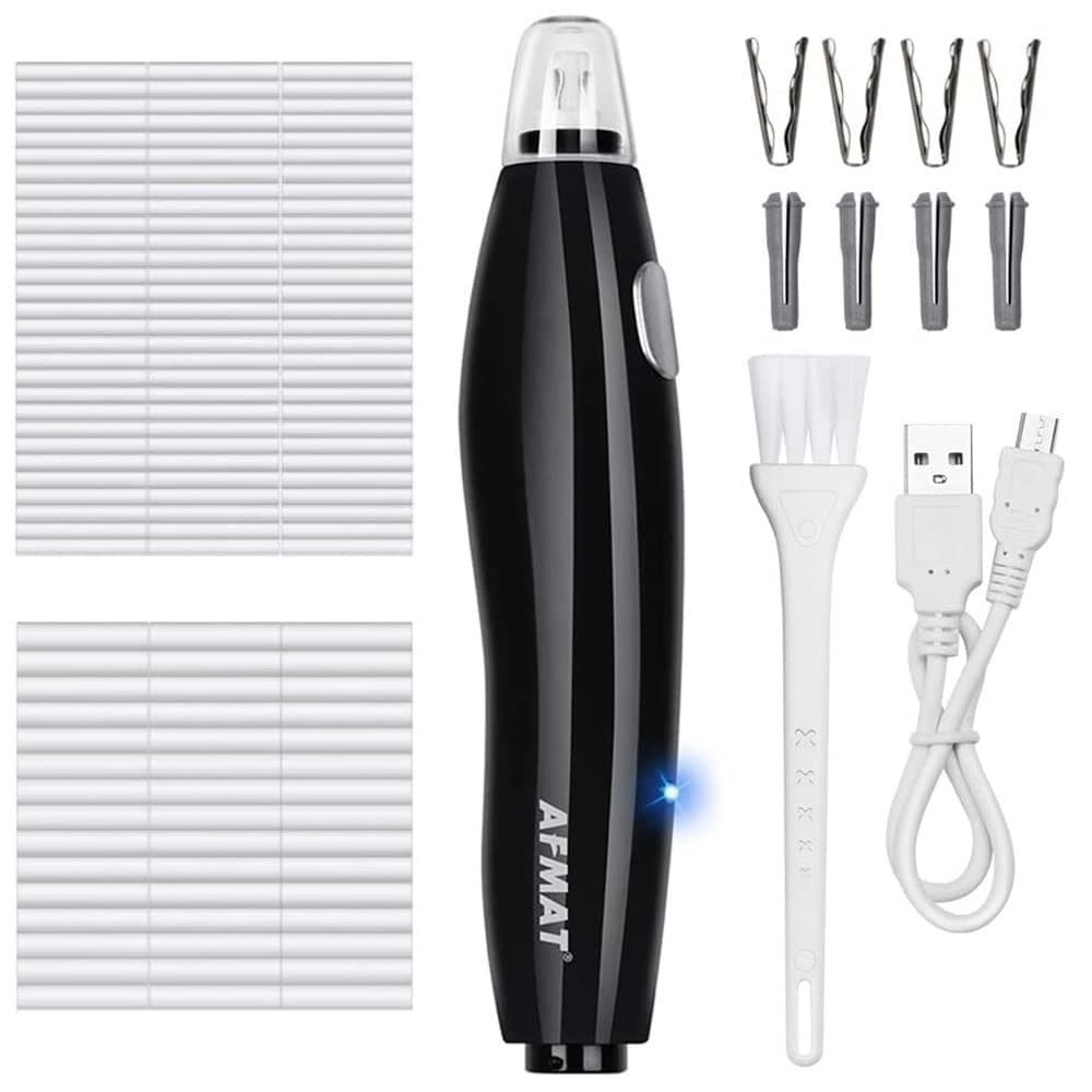 AFMAT Electric Eraser for Artists, Rechargeable Electric Eraser Kit,140 Refills for Drafting, Electric Pencil Eraser - Battery Operated for Drawing Pencils, Crafts, Arts