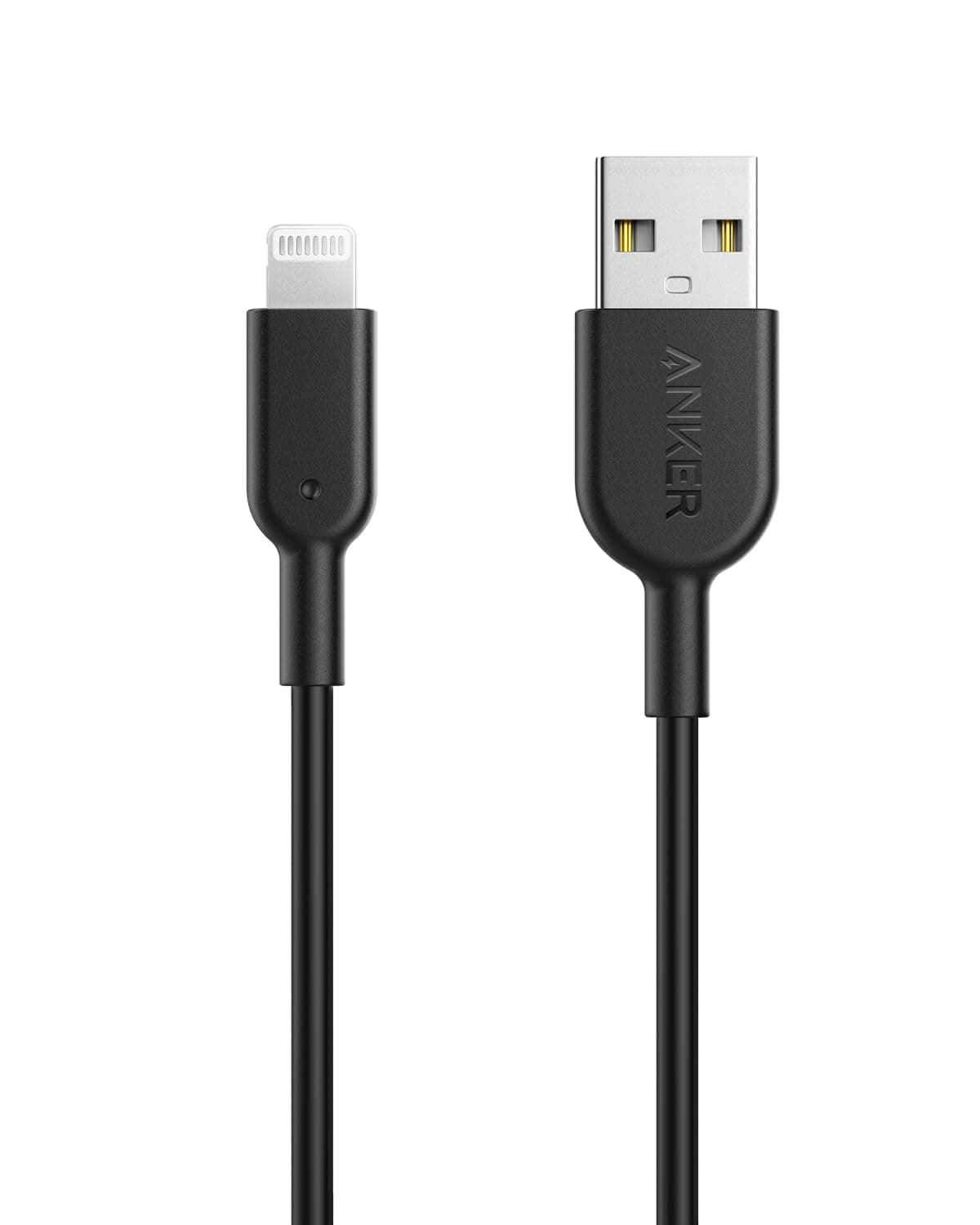 ANKER Powerline II Lightning Cable, [3ft MFi Certified] USB Charging/Sync Lightning Cord Compatible with iPhone 14 Plus 14 14 Pro Max 13 13 Pro 12 11 X XS XR 8 7 6S 6 5, iPad and More(Black)