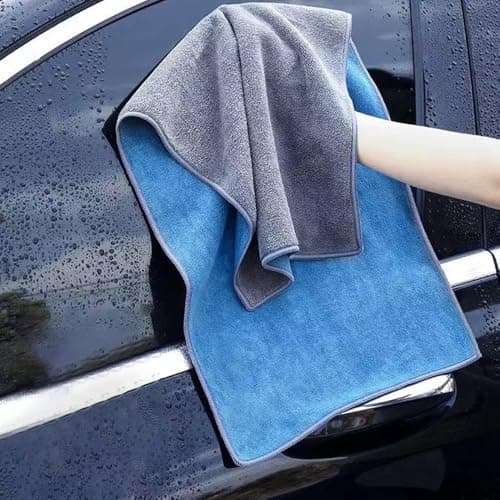 Microfiber Car Wash Towel Super Absorbency Cleaning Cloth Double-Sided Premium Thickened Soft Towel Auto Care Detail Tool (X Large)