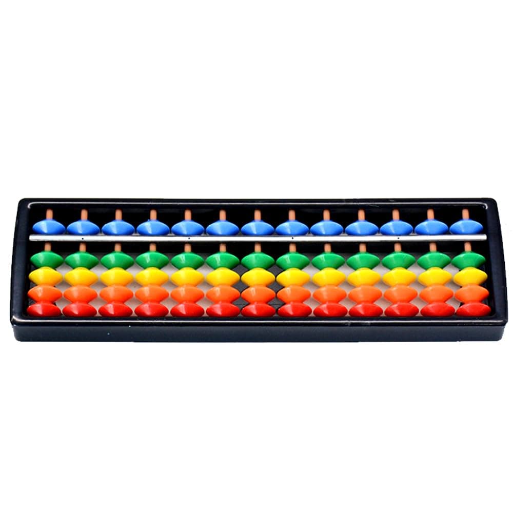 LinJie Abacus, Mathematical abacus，Mathematical abacus13 Plastic Abacus With Colored Beads、Mathematical Abacus、 Smart Tools, Suitable For Students And Adults
