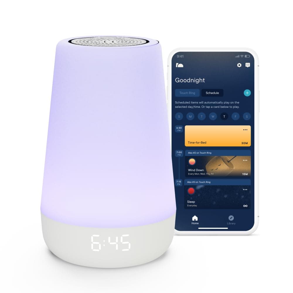 Hatch Rest Baby Sound Machine, Night Light | 2nd Generation | Registration Essential, Sleep Coach, Routine Builder, Rise Time Alarm Clock, Pacifier