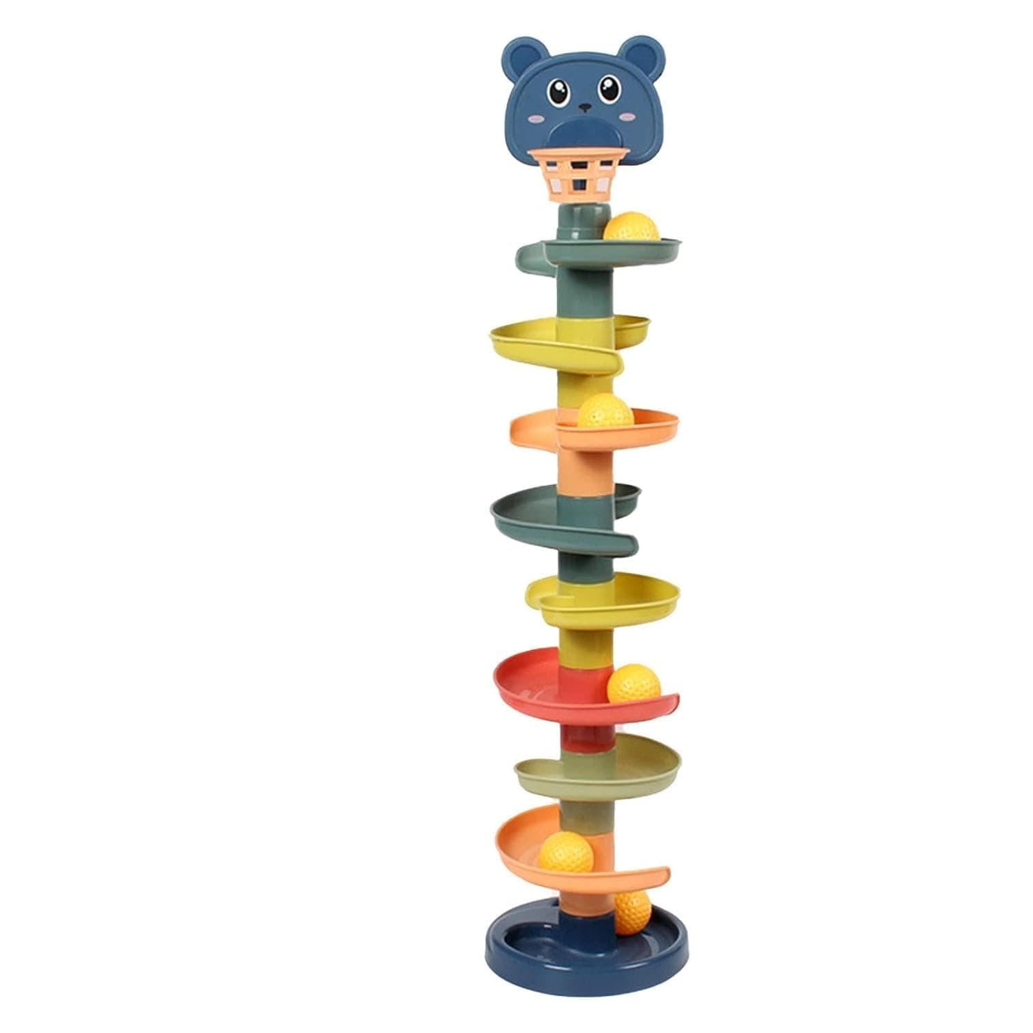 Dpofirs Baby Ball Tower Interactive Colorful Educational Toy for Toddler Kids, Cultivate Concentration, Plastic Material