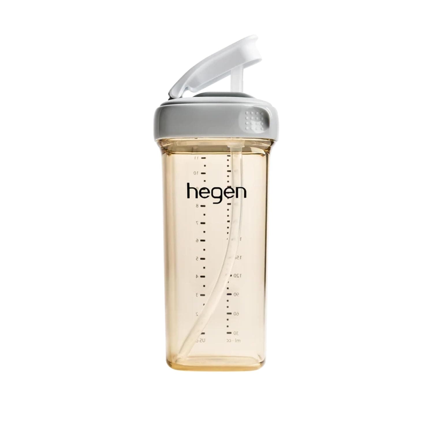 Hegen PCTO™ 330ml/11oz Straw Cup PPSU Grey, 9 Months +