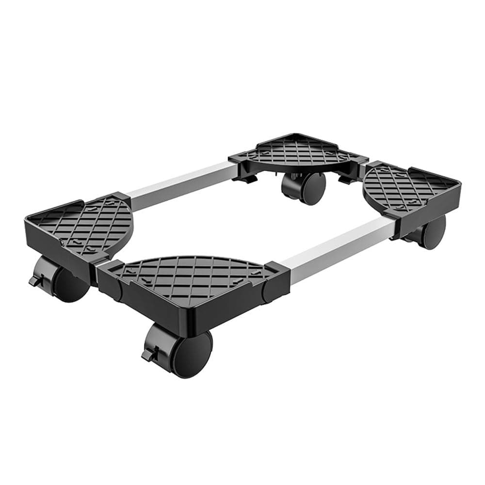 Computer Tower Stand, Adjustable PC Stand for Most Desktop Towers, Mobile CPU Stand PC Holder PC Cart PC Riser for Home Office (Black)
