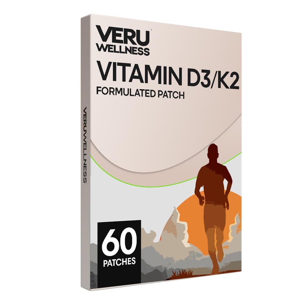 Veru Wellness D3/K2 Essential Patch - Bariatric Support D3 K2 (60 Patch) | Daily Convenience