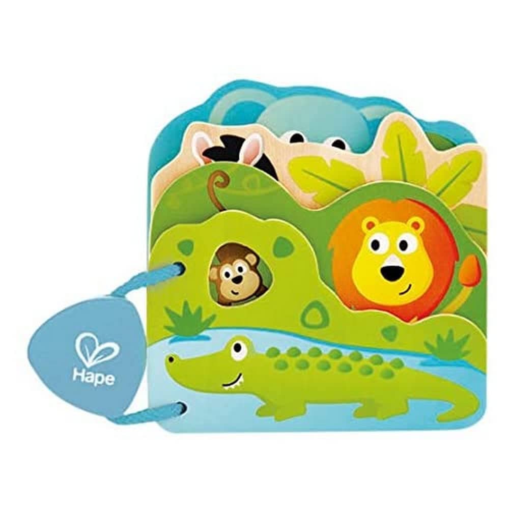 Hape Baby's Wild Animal-Themed Educational Wooden Book