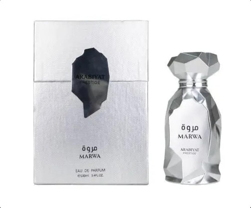 Arabiyat Prestige Marwa Eau de Parfum, 100ml, Silver For Men