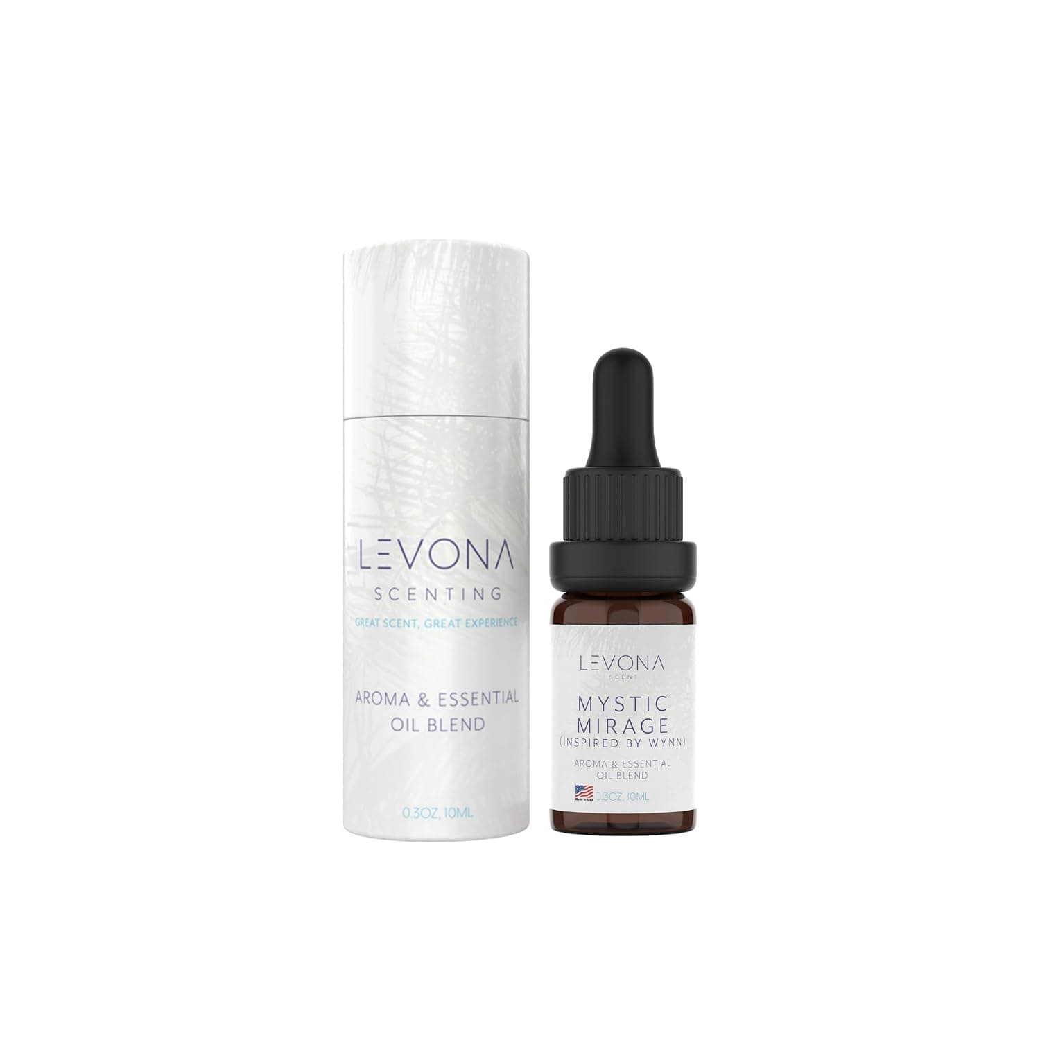 Levona Scent Essential Oil - Fresh Aroma for Home, Office, Hotel & Spa, Ideal for Humidifiers & Diffusers, Hotel Fragrance with Lemon & Green Melon - 10ml / 0.33 fl oz, Mystic Mirage