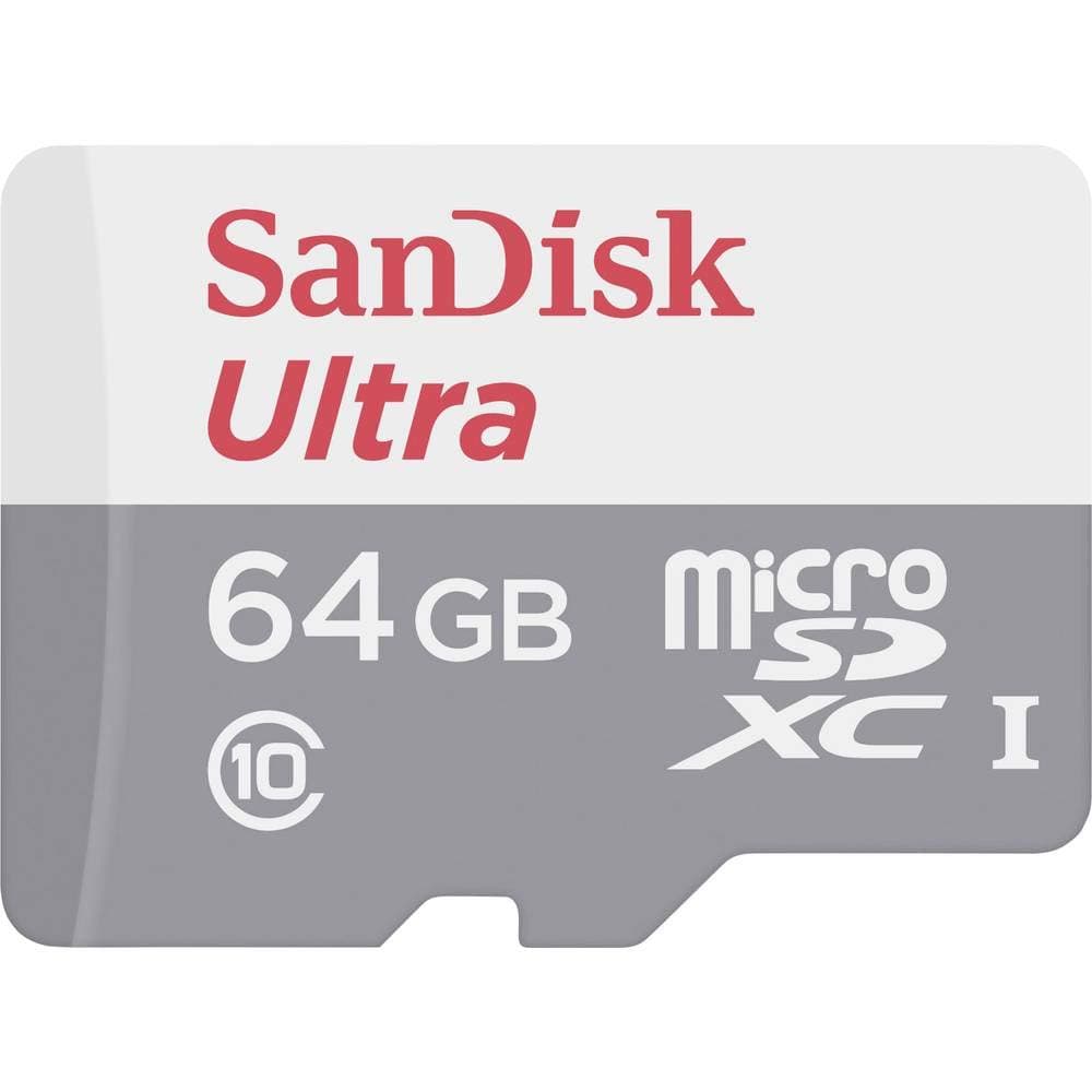 SanDisk 64GB Ultra microSD UHS-I/C10 Card - SDSQUNS-064G-GN3MA