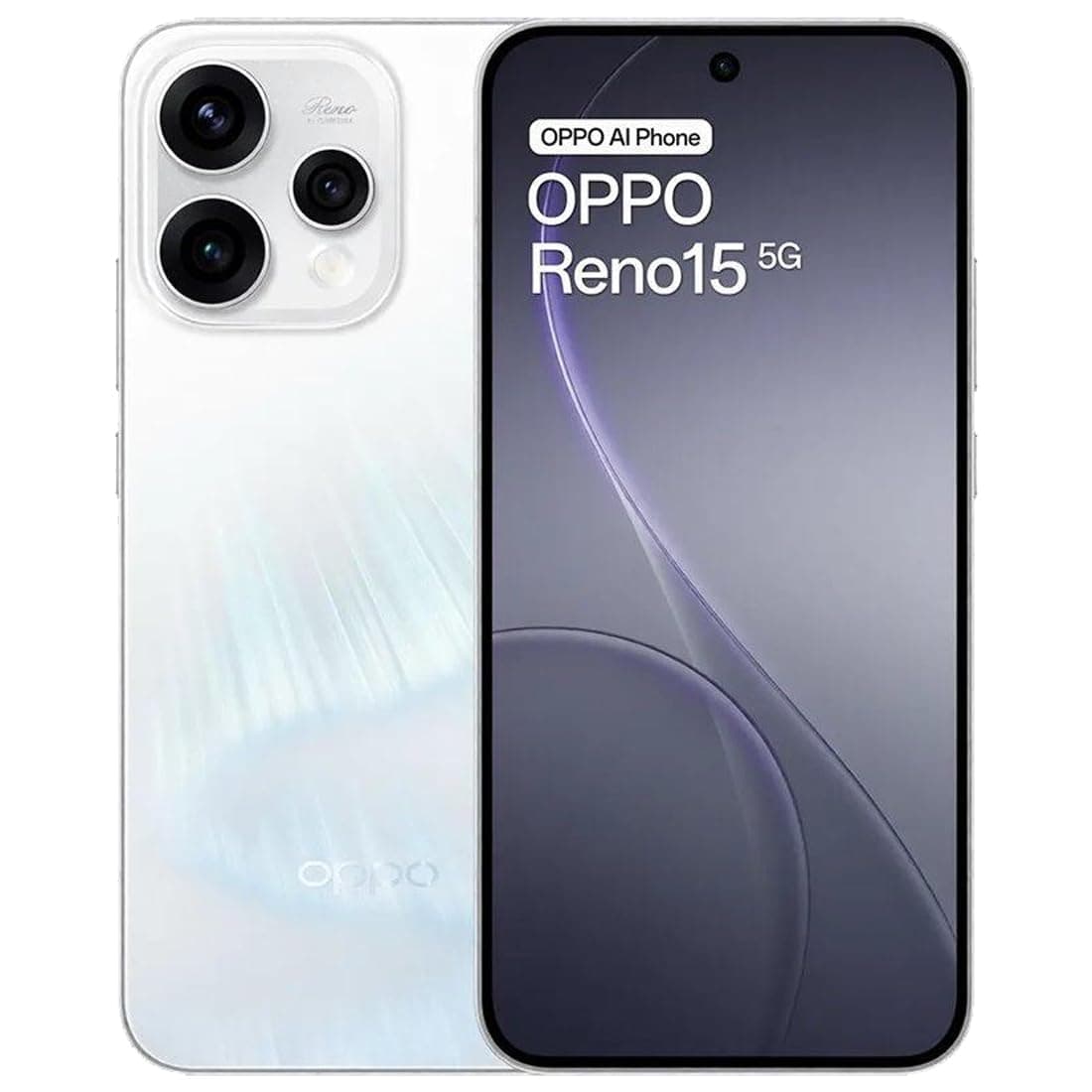 Oppo Reno15 Dual-SIM 512GB ROM + 8GB RAM (GSM Only | No CDMA) Factory Unlocked 5G Smartphone (Aurora White) - International Version
