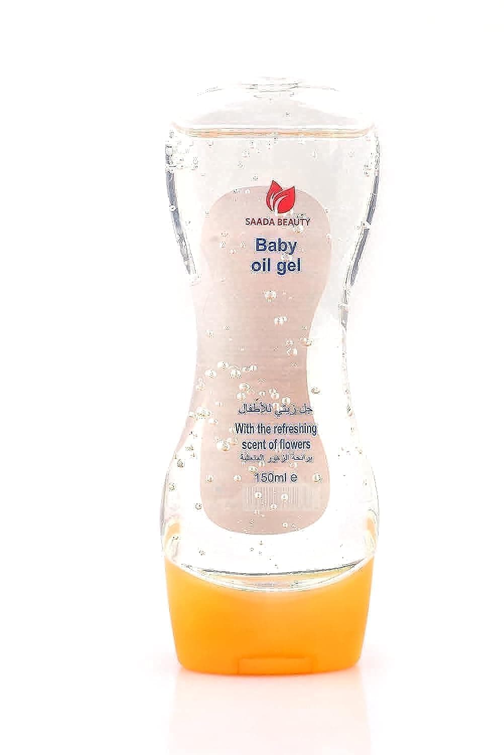 Saada beauty baby oil gel with fresh floral scent 150 ml, orange, 1
