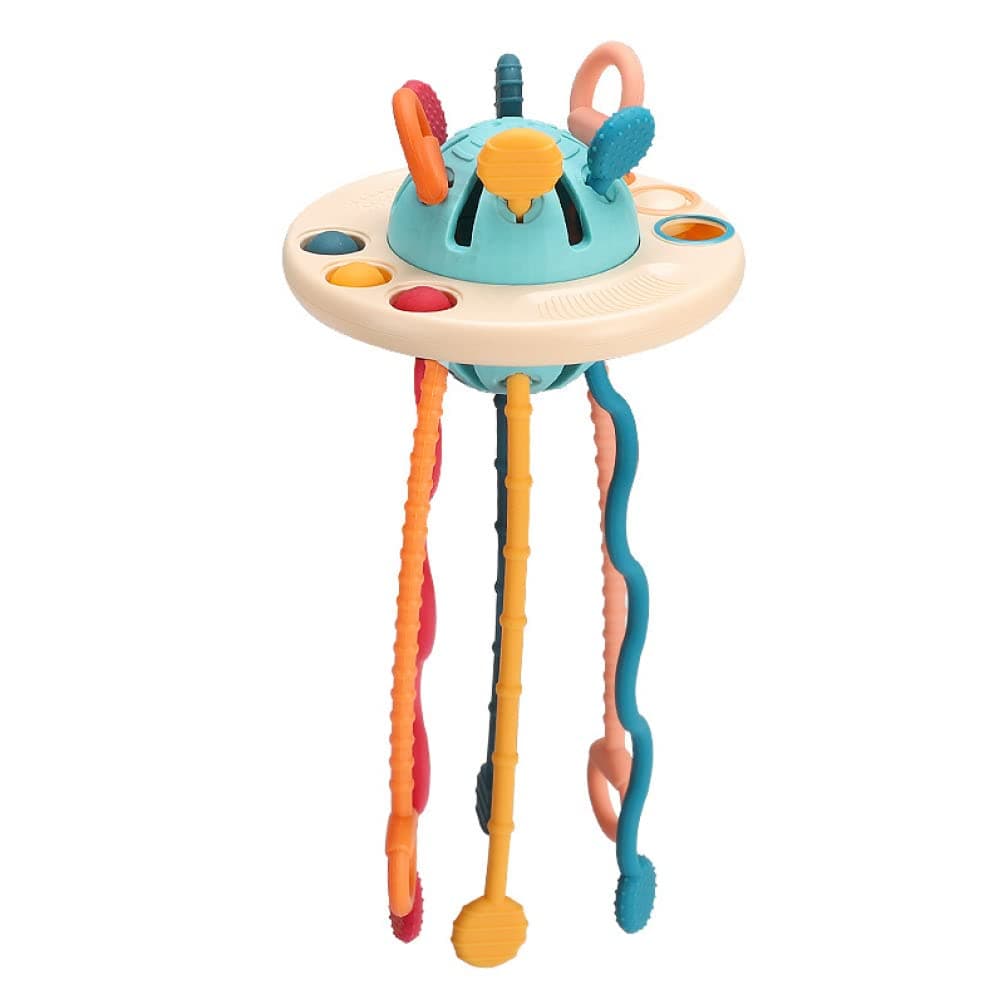 Baby Sensory Toys Funny Silicone Toys for Toddler,Fine Motor Skills Toys for Babies 6-12 Months,Early Educational Activity Toys for Infants Newborns Stacking Plugging Toys