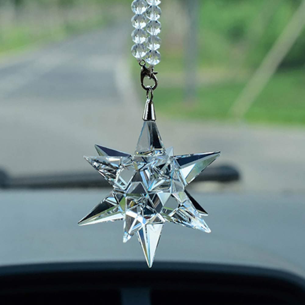 Car Pendants Crystal Meteor Decoration Car Hanging Ornaments Charm Auto Interior Rearview Mirror Suspension Trim Accessory Gifts,NO.1