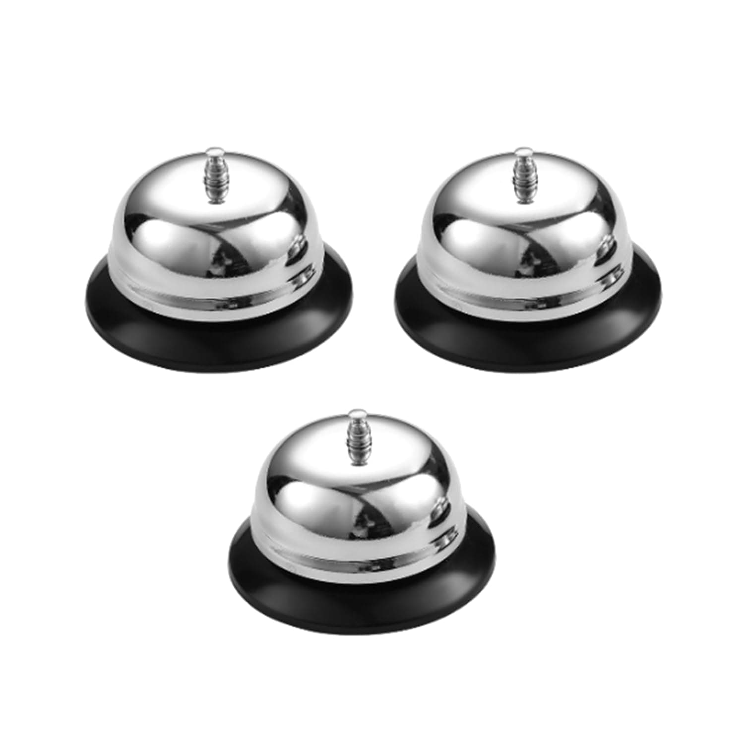 Tazweeq 3 Pack Metal Service Call Bell, Anti-Rust Desk Bell, Restaurant