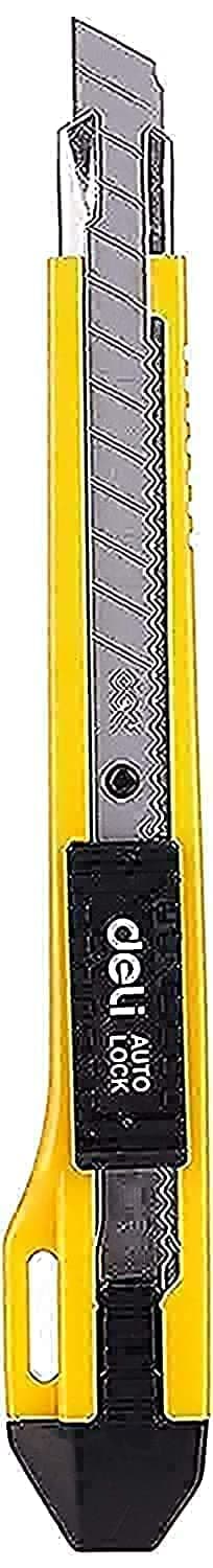 Deli E2031 Cutting Knife, Blade Size 9 mm, Assorted Colors