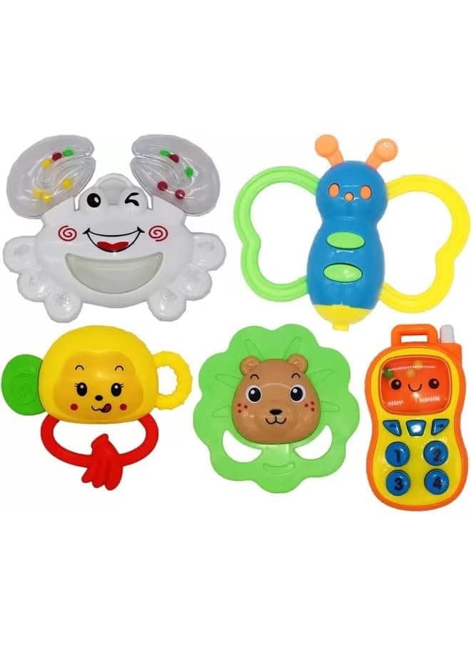 Toy Box Baby Rattle Infant Teething Toys Newborn Toys Gift for Babies Early Educational Toy Set