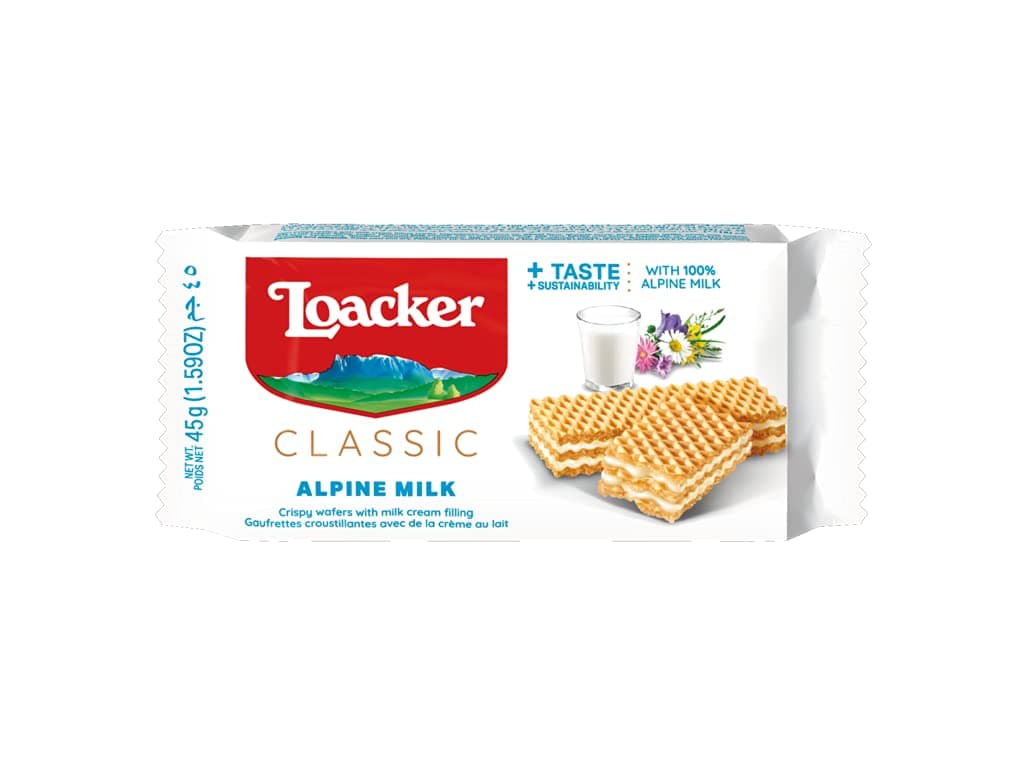 LOACKER MILK WAFER 45G