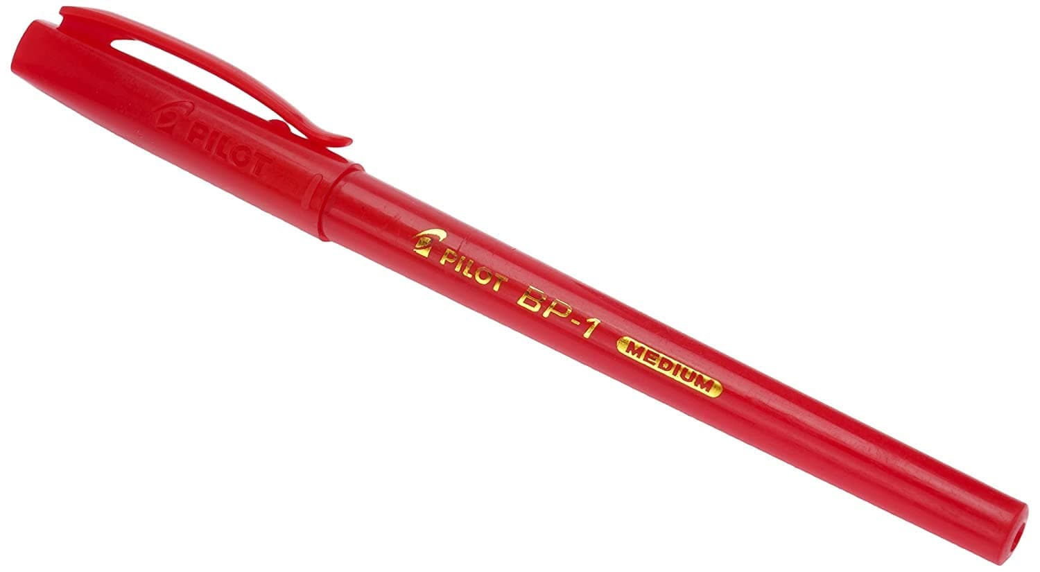 PILOT PEN BP-1 B.POINT PEN RED M 0.1MM, 12 PEN
