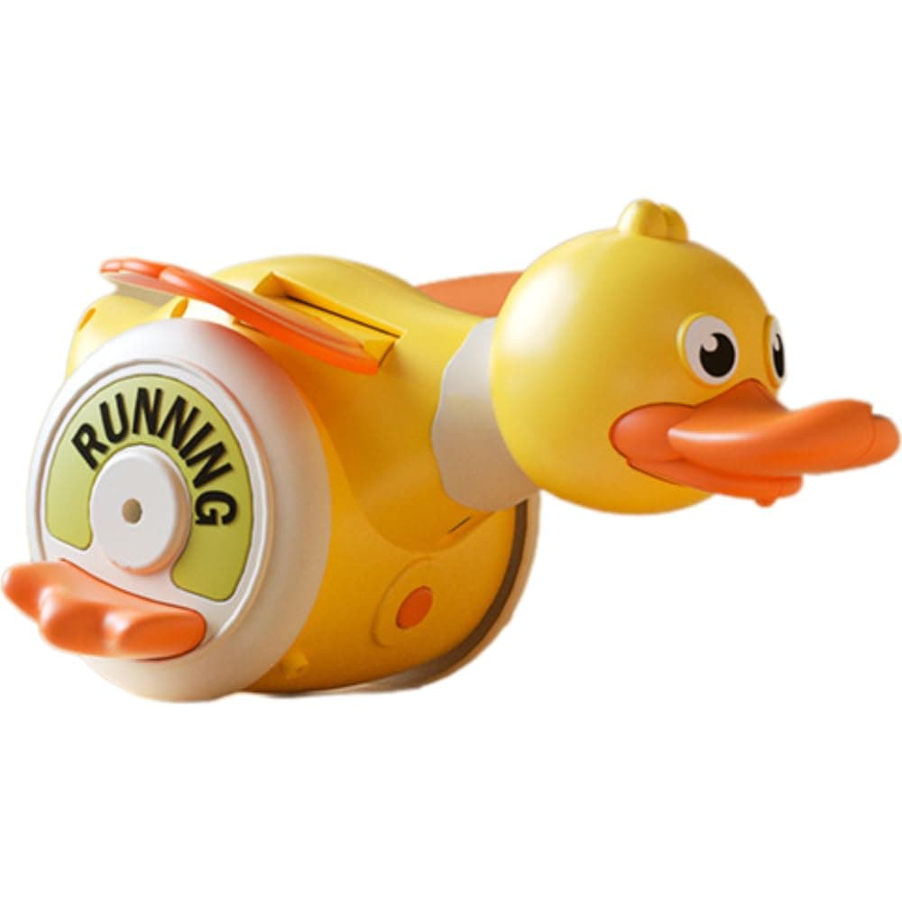 Baby Crawling Duck Toy With Lights And Music - Realistic Movement, Tummy Time And First Steps Encouragement, Ideal For 3 To 18 Months Old Infants For Boys And Girls
