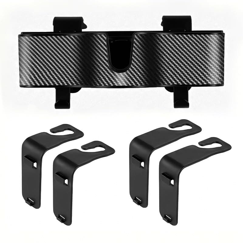 Paporich Car Headrest Backseat Organizer with Cup Holder, 3 in 1 Backseat Cup Holder, Backseat Car Organizer with Cup Holder for hold Phone,Snacks, Drinks, Handbag, Compatible with Most Vehicles