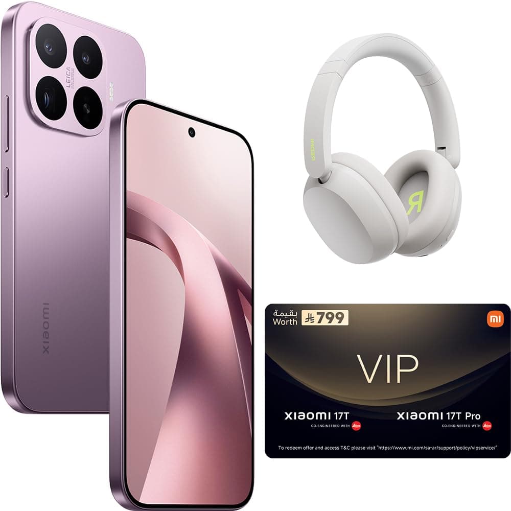 Xiaomi 17T Dual SIM+eSIM 5G Violet 12GB RAM 256GB - Global Version with FREE Gifts (Redmi Headphones Neo + Virtual VIP Service Card) - Global Version | Leica 5x Periscope Camera,6.59" 120Hz AMOLED Display, MediaTek Dimensity 8500-Ultra, 67W HyperCharge - Global Version