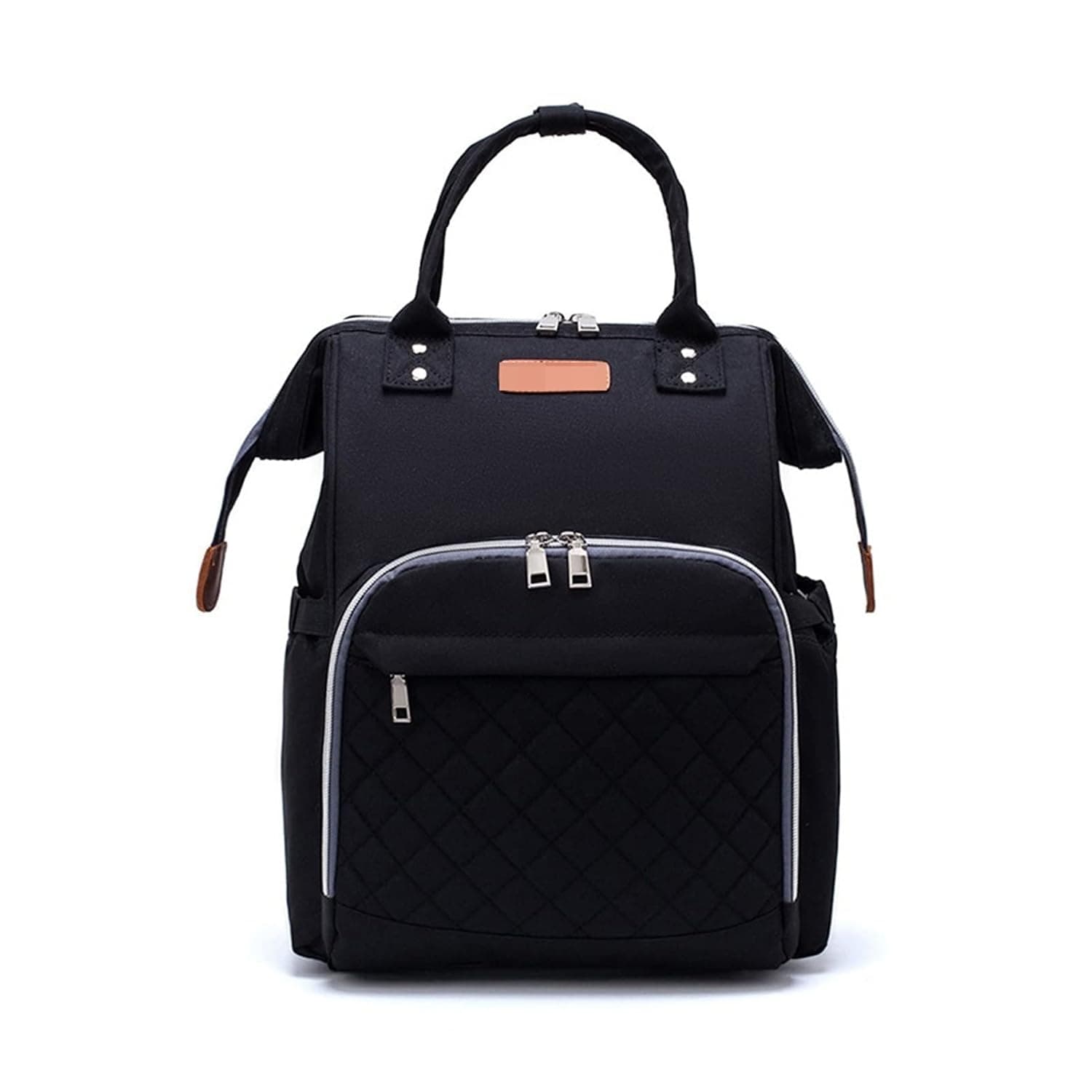 NURII diaper bags Fashion Portable Baby Backpack Baby Bag For Mommy Large Capacity Waterproof Diaper Bag Mother Care Travel Equipment (Color : Black-c)