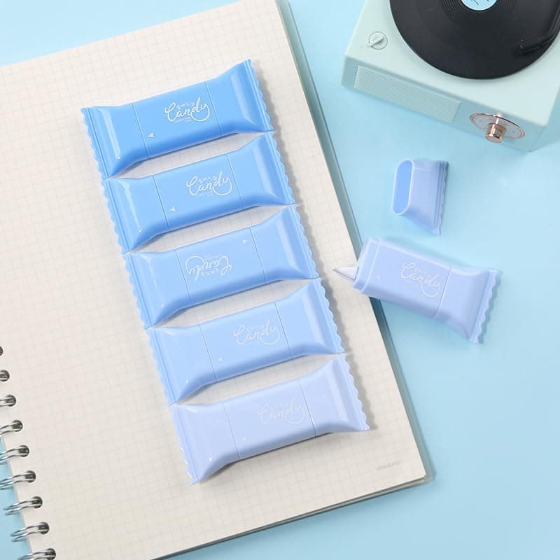 White Correction Tape, 6-Piece Instant Clean Correction Tool with Smooth Pull-Out Design, Non-Toxic Refillable Student and Office Stationery for School, Work, and Home Use (6-Pack)