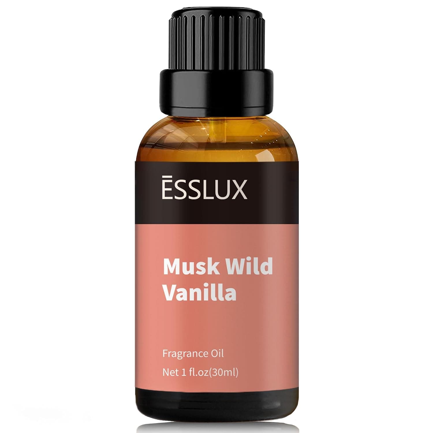 Musk Wild Vanilla Fragrance Oil, ESSLUX Large Single Essential Oil 30ml, Aromatherapy Candle Making Scents, Scented Oils for Home for Diffuser, Massage, Soap, Perfume, Humidifier