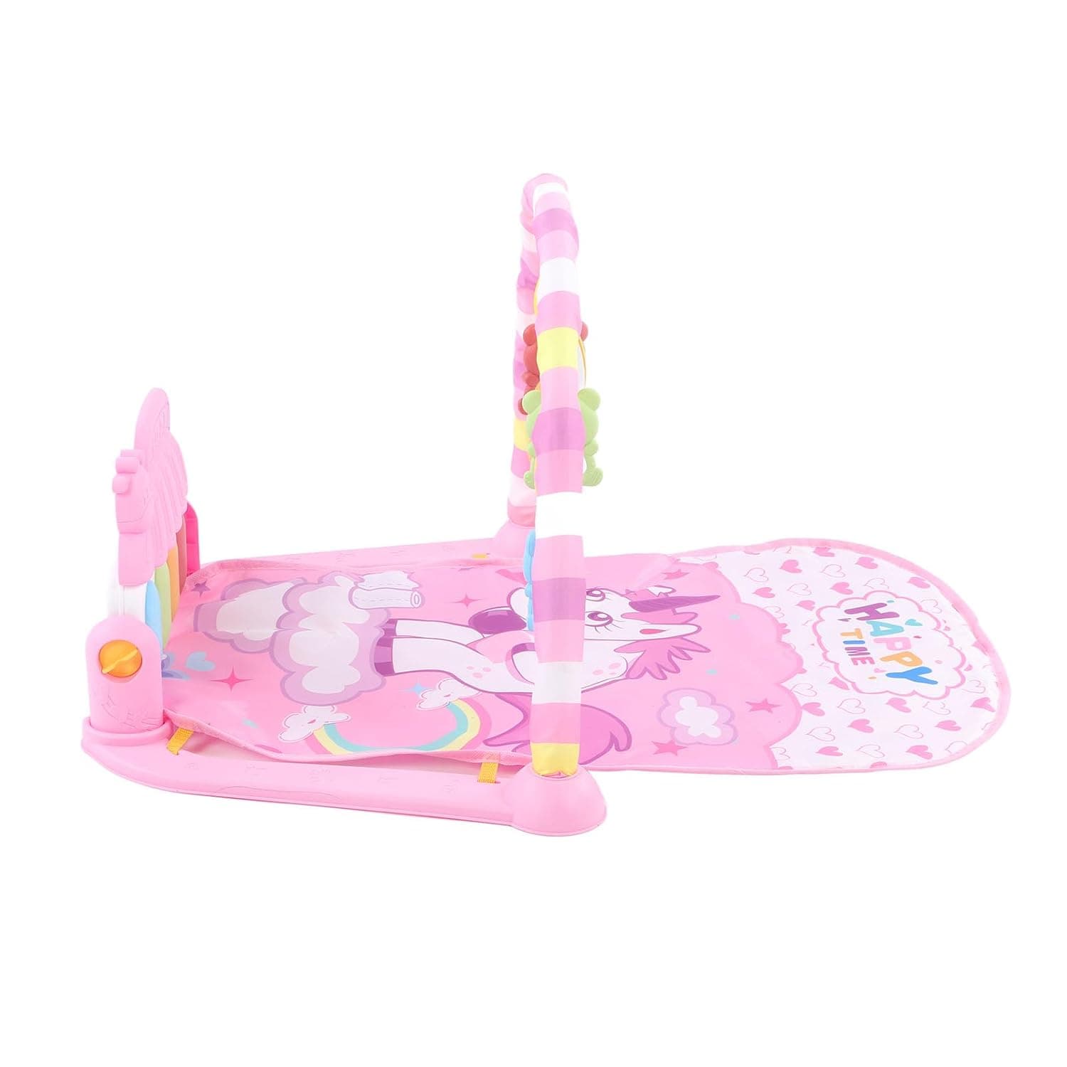 Cryfokt Baby Playmat Piano Smart Stage for Infant Developmental Music Playmat, Detachable with 5 Game Modes, Suitable for 3 Months and Above (Pink)