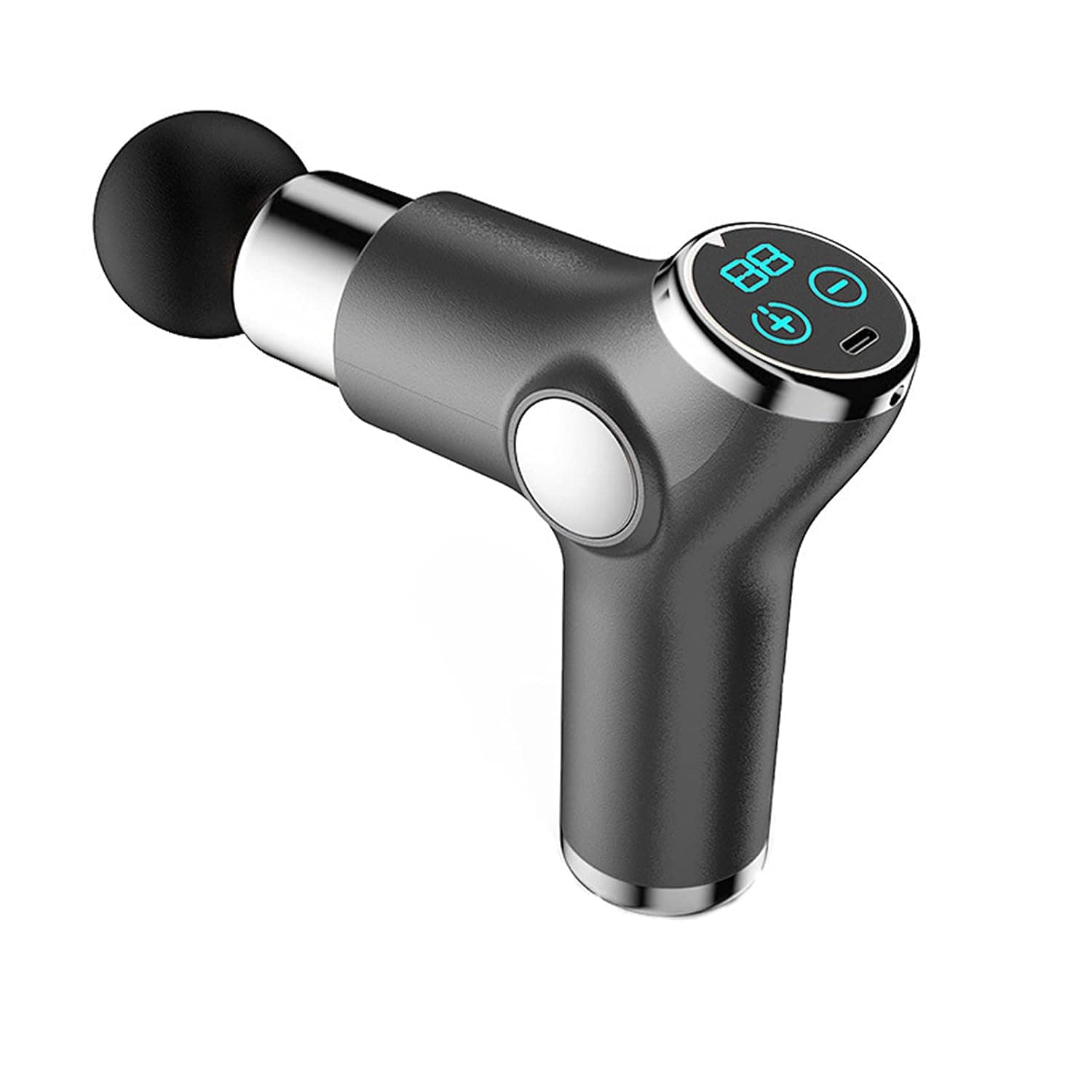 Massage Gun Deep Tissue, Muscle Recovery and Relaxation,Cordless Handheld Muscle Massager Gun for Body Neck Back Leg,Relief Full Body Pain,Grey