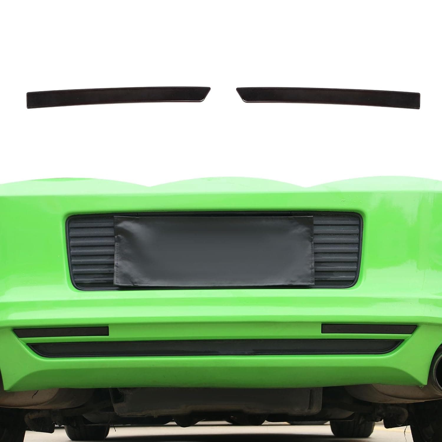 RT-TCZ Smoked Black Rear Fog Light Lamp Trim Cover Decoration Exterior Accessories for Ford Mustang 2009-2013