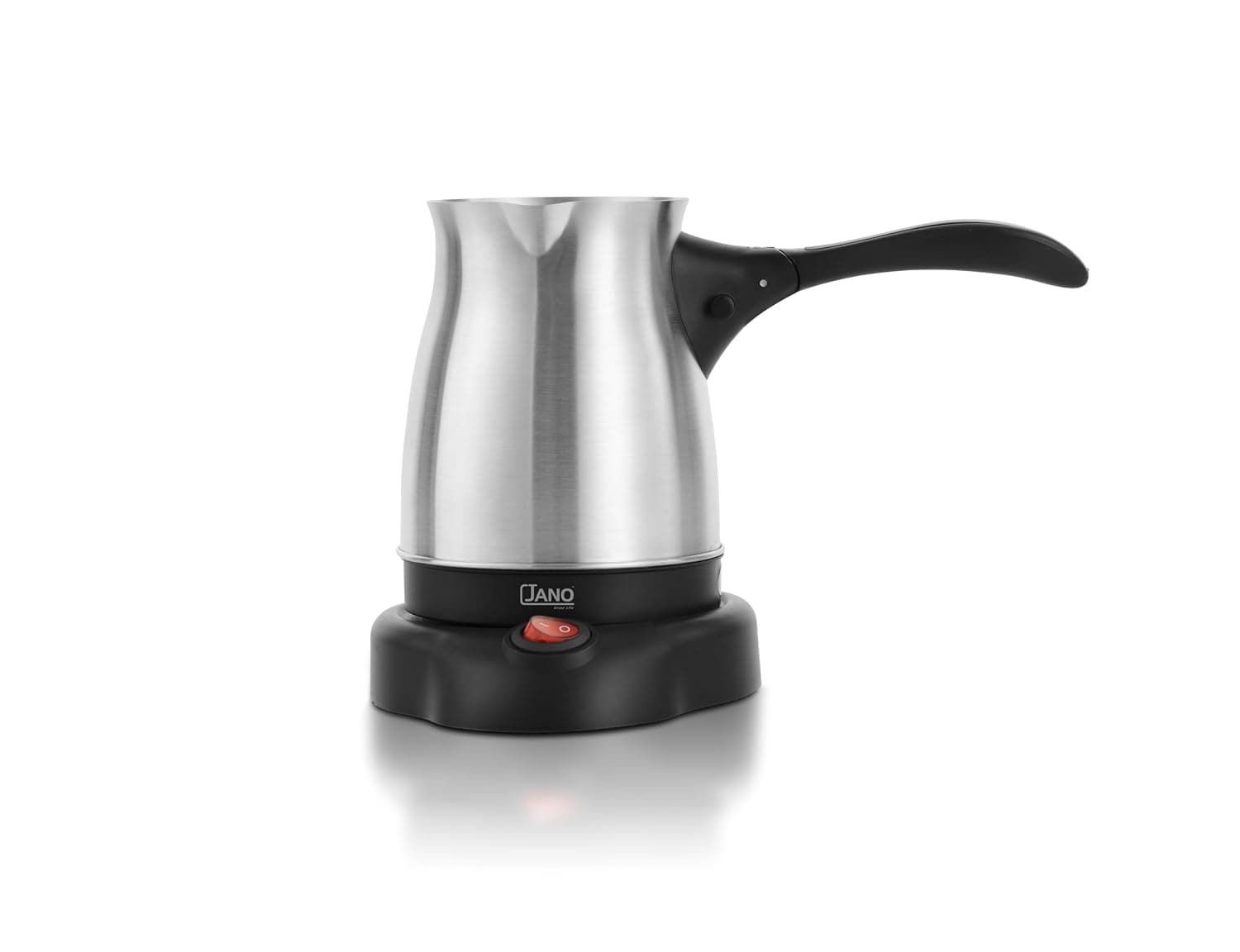 JANO 600W Electric Coffee Machine, Stainless Steel, 400 Ml, Easy-To-Control Plastic Handle, Silver/Black JN03402, 2 Years Warranty