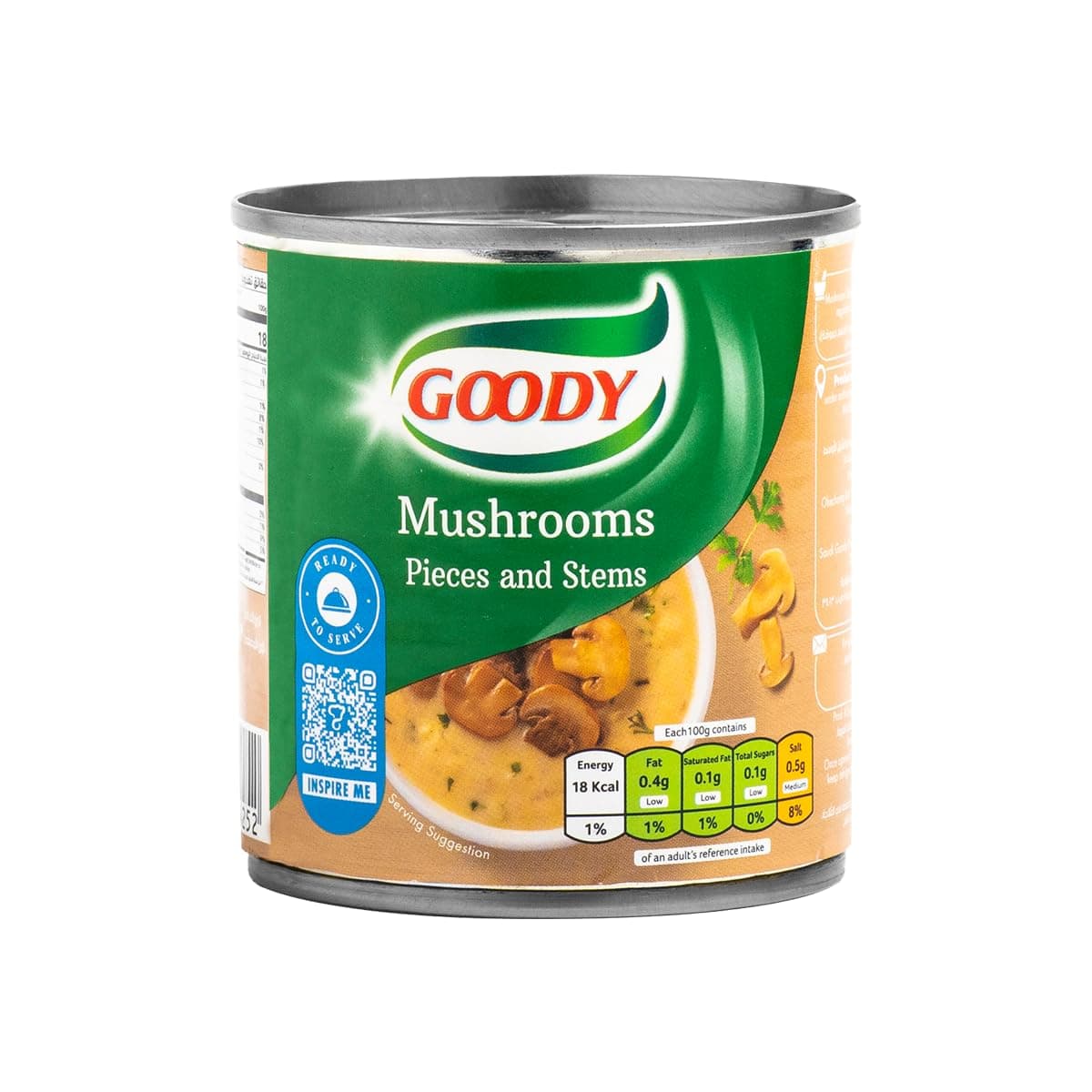 Goody Pieces and Stems Mushroom, 200 g, White