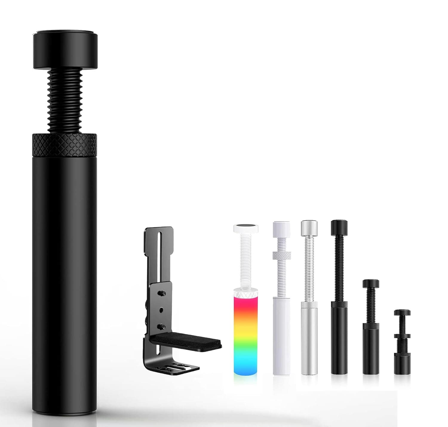 HJQYQ GPU holder Graphics Card GPU Bracket Holder, Adjustable Height Support Jack Stand Design, Stronger Magnet Along With Silicone Pad, Anodized Aluminum, Telescopic Screw Design (74-120mm)