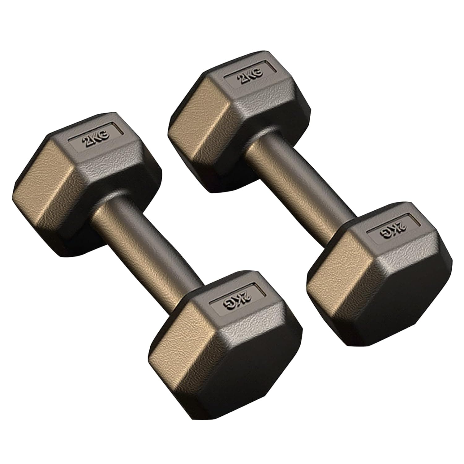 Beauenty Hex Dumbbells 2 Pack,2KG 3KG 5KG Exercise & Fitness Neoprene Dumbbells,Home Gym Weights Dumbbells