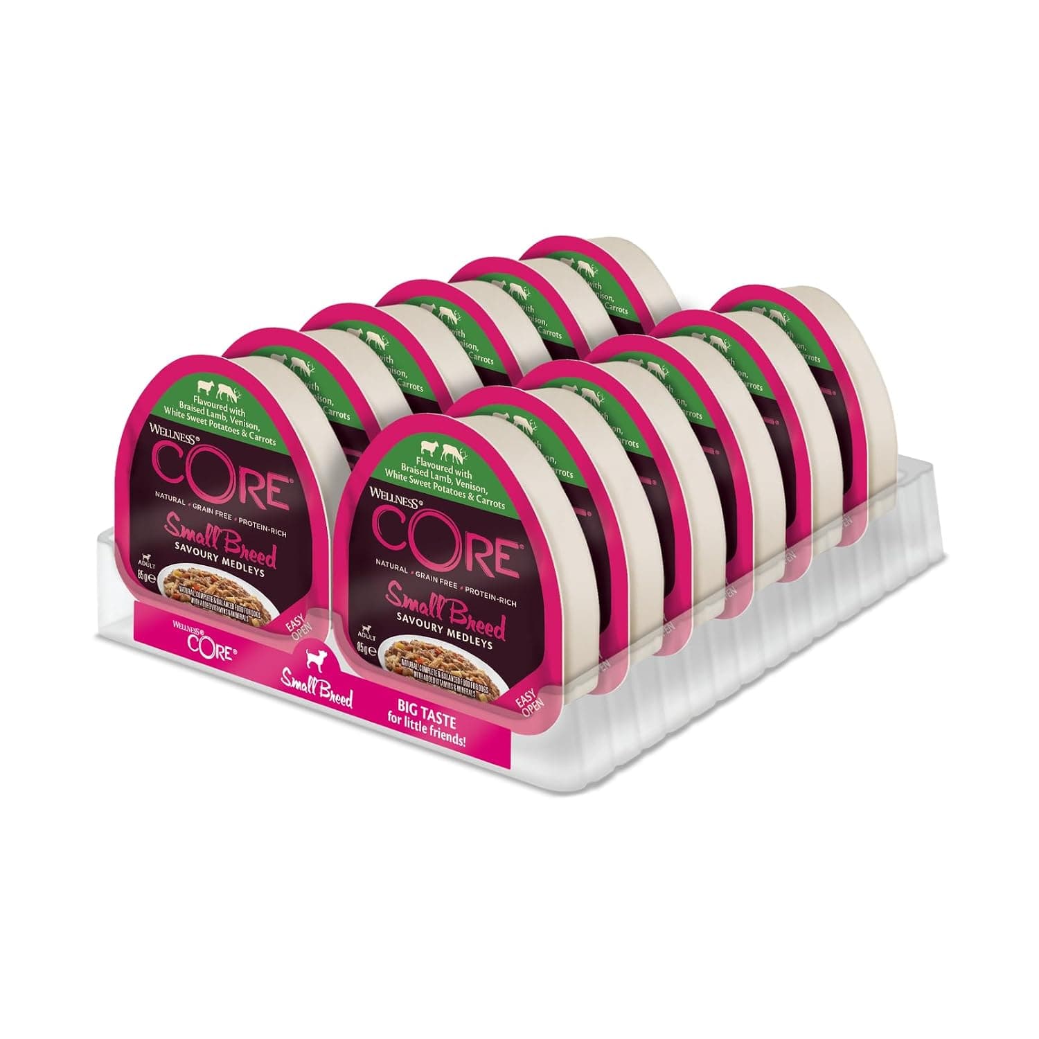 Wellness Core Wet Food Lamb & Venison for S Breed Dogs 85g Pack of 12
