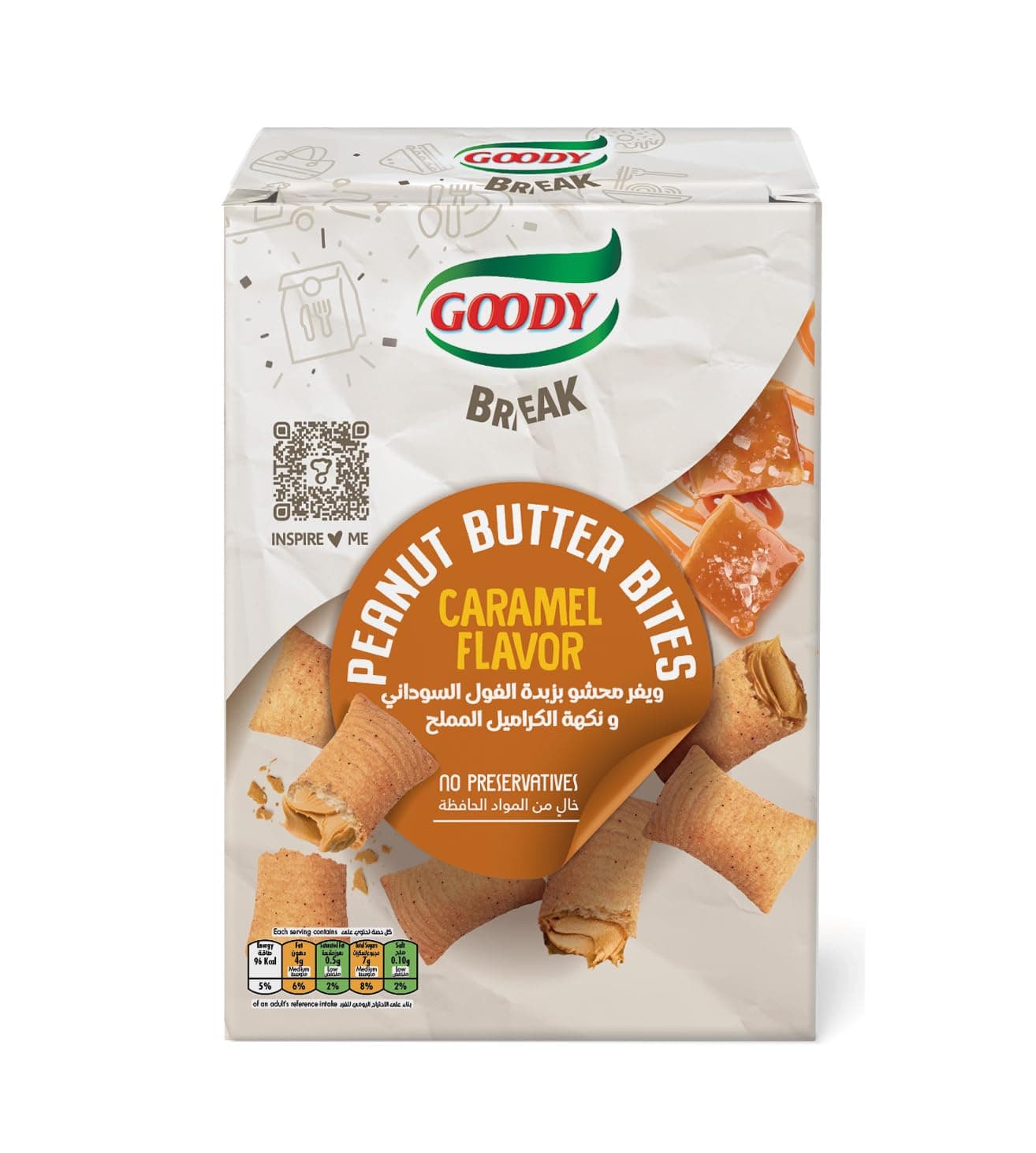 Goody Peanut Butter Bites Salted Caramel 4x20g