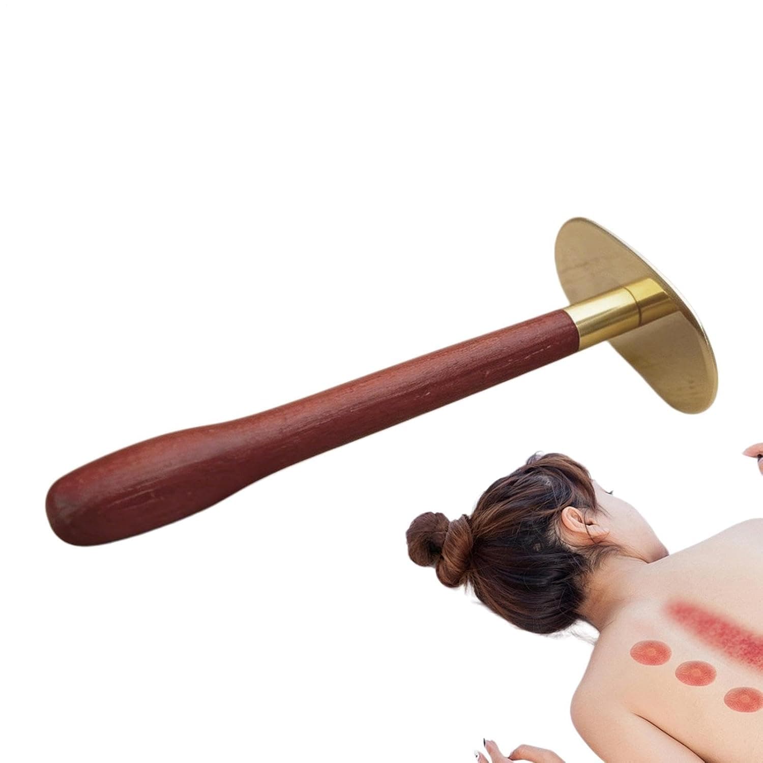 Body Scraper with Handle Smooth Scraping Long Handle Board | Ergonomic Massage Tool for Muscle Back Belly Home Spa Salon Shower Yoga Meditation Relaxation