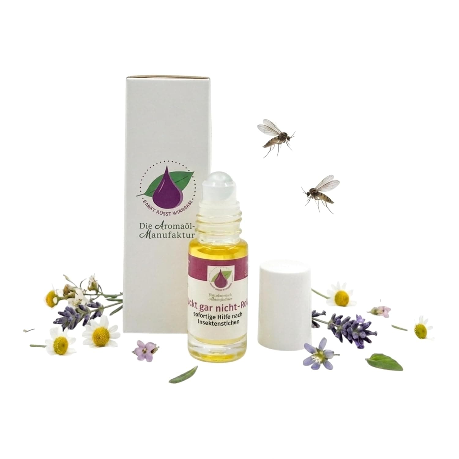 JUCKT GAR NICHT ROLL ON Aroma Oil 5 ml - Anti Insect Bite Oil, 100% Natural Essential Oils, Relieves Itchy and Reddened Insect Bites