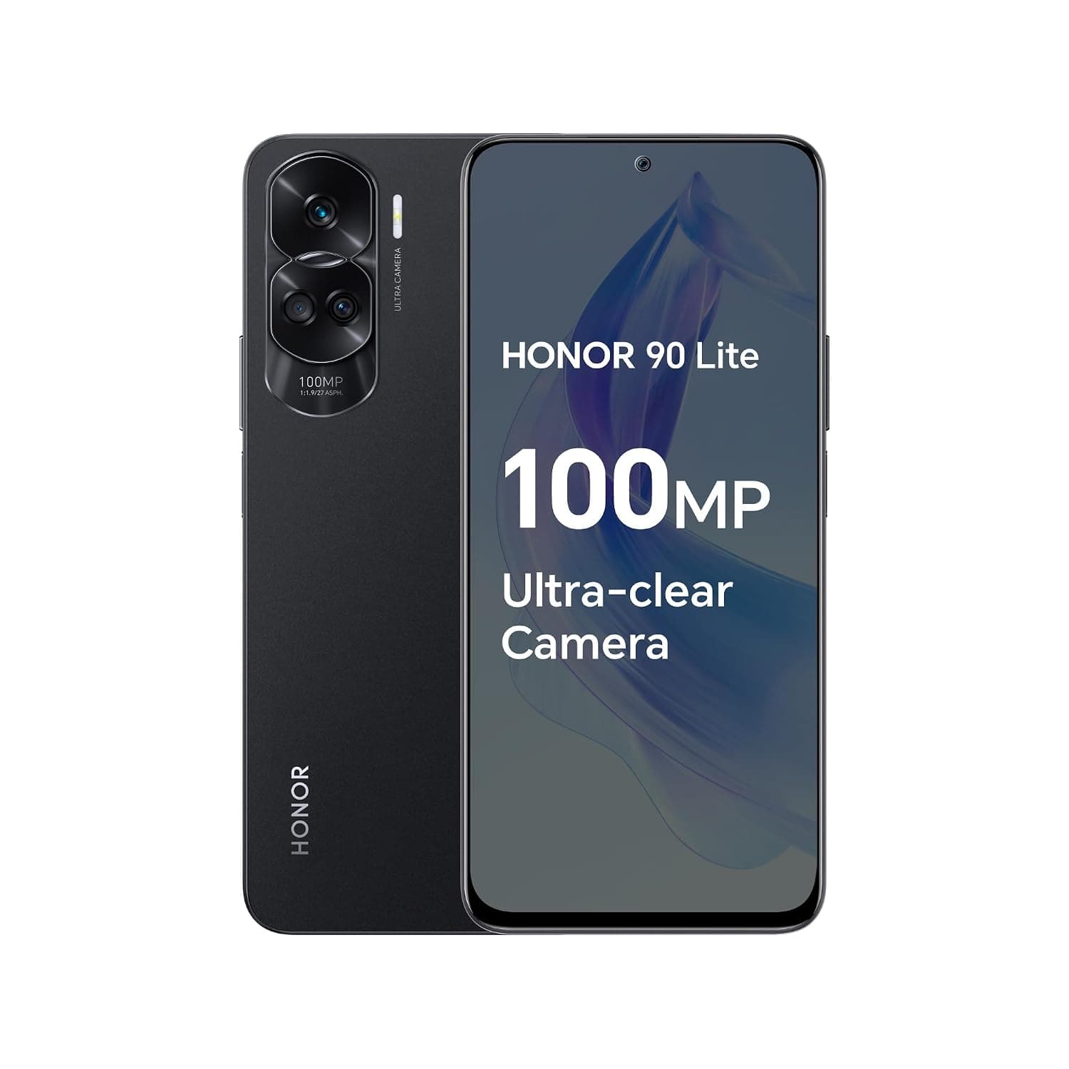 Honor 90 Lite Dual-SIM 256GB ROM + 8GB RAM (Only GSM | No CDMA) Factory Unlocked 5G Smartphone (Midnight Black) - International Version